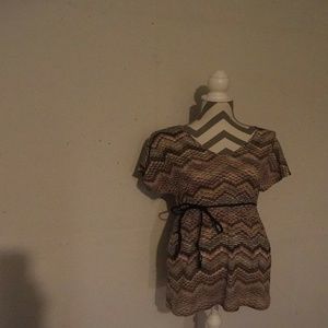 Multi colored fall dress.